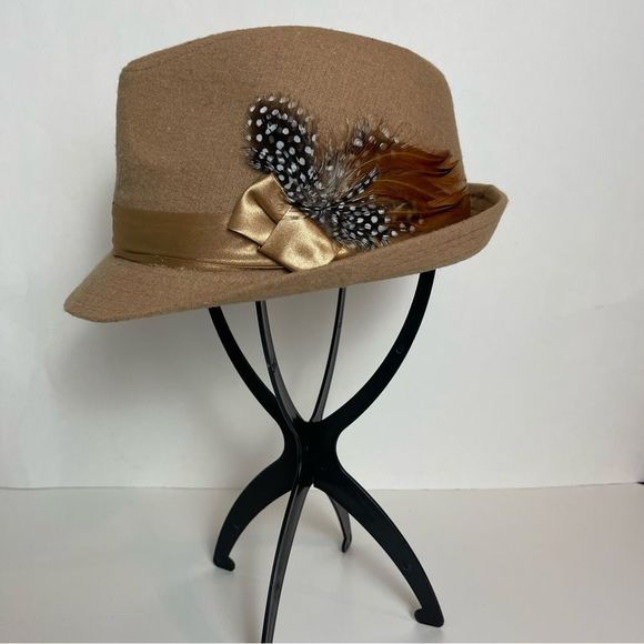 Simone & Co Accessories - Women’s Tan Short Brim Fedora